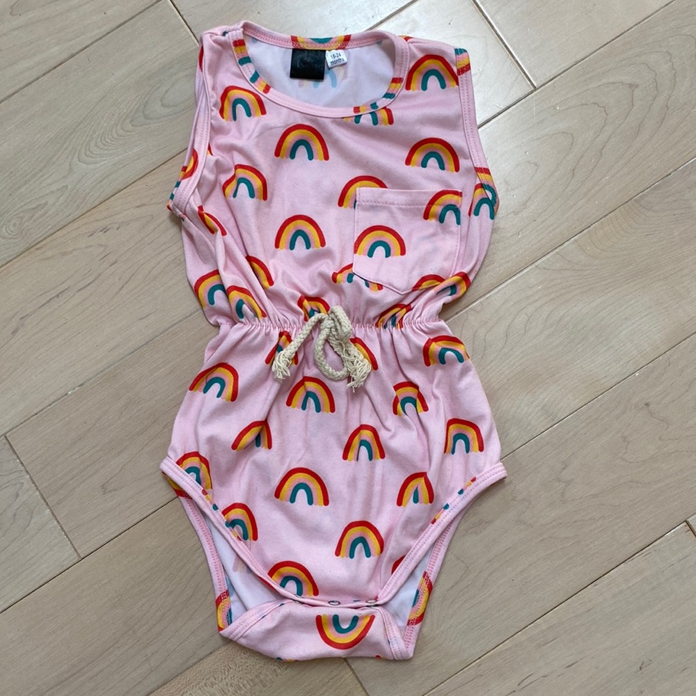 Sweet sweet honey girls super soft stretch romper